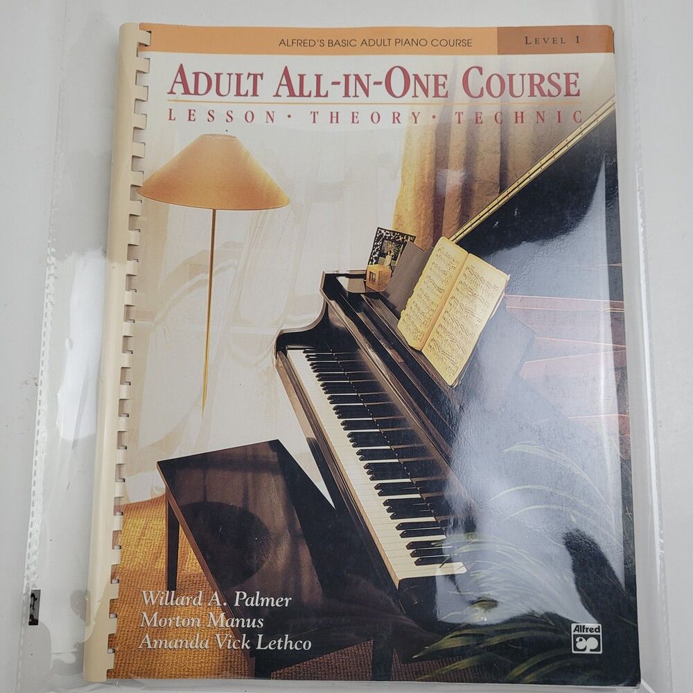 BOOK: Alfred's Basic Adult All-In-One Piano Course: Level 1 Palmer Manus Lethco